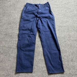 Orslow French Work Pants Size 0/XS Blue Baker's Pants Unisex Japan